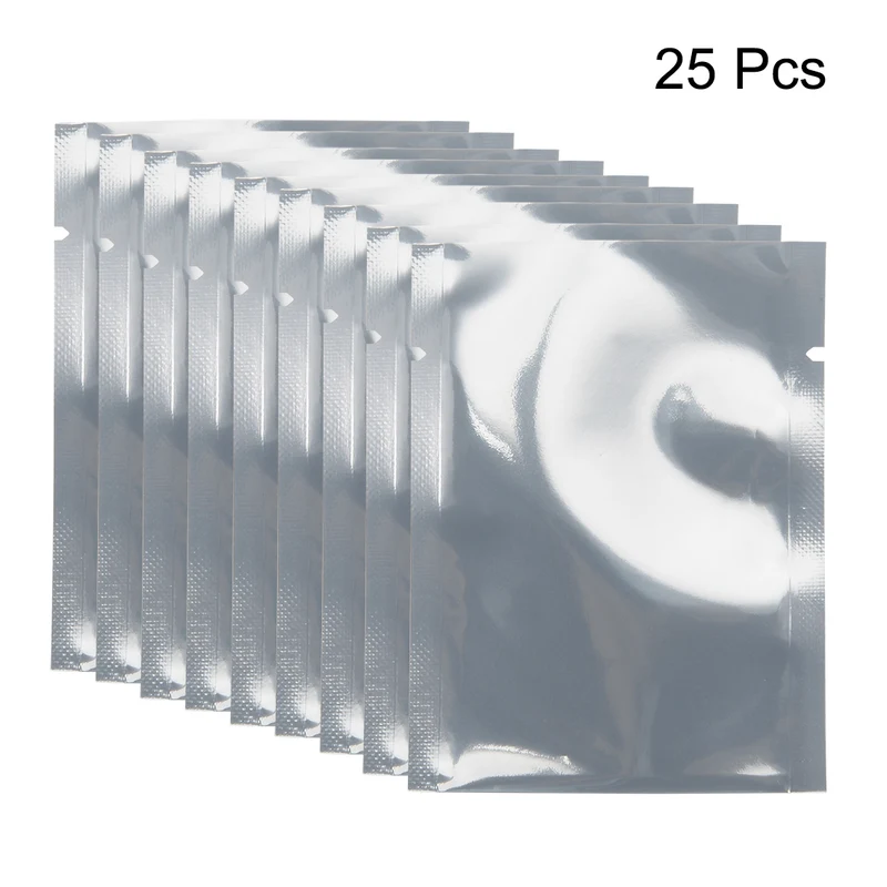25 PCS Anti Static Bag Shield Shielding Bag, Flat Open Top, 2.4" x 3.1"