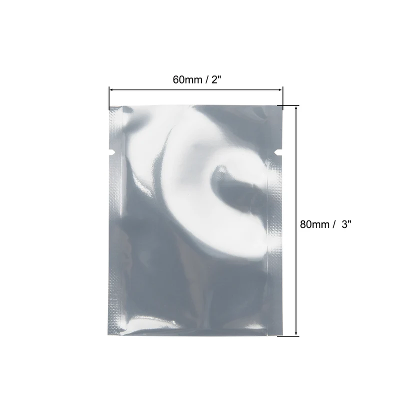 25 PCS Anti Static Bag Shield Shielding Bag, Flat Open Top, 2.4" x 3.1"