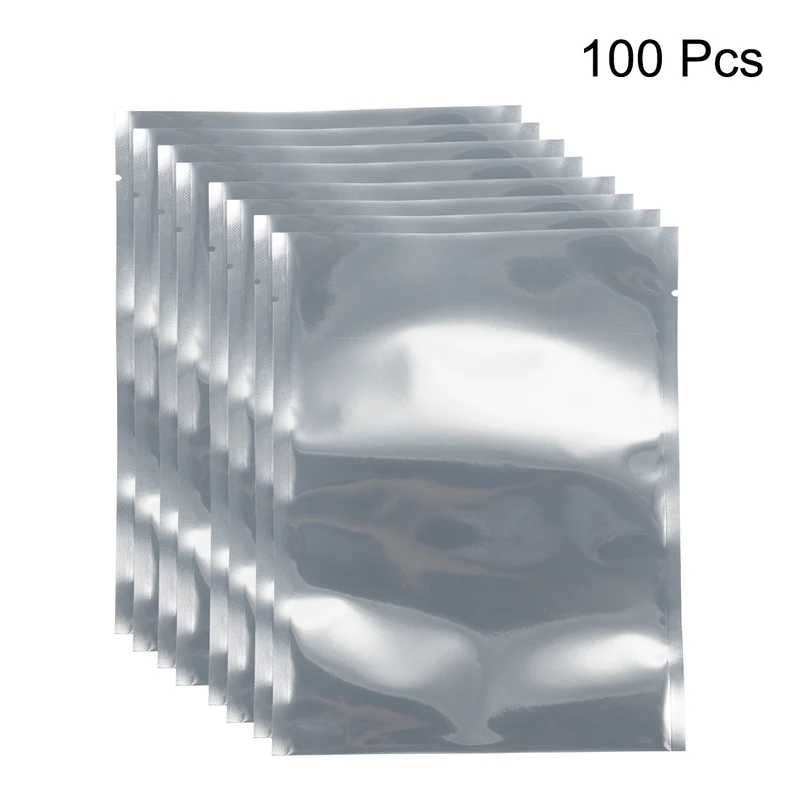 100 PCS Anti Static Bag Shield Shielding Bag, Flat Open Top, 5.5" x 7.1"