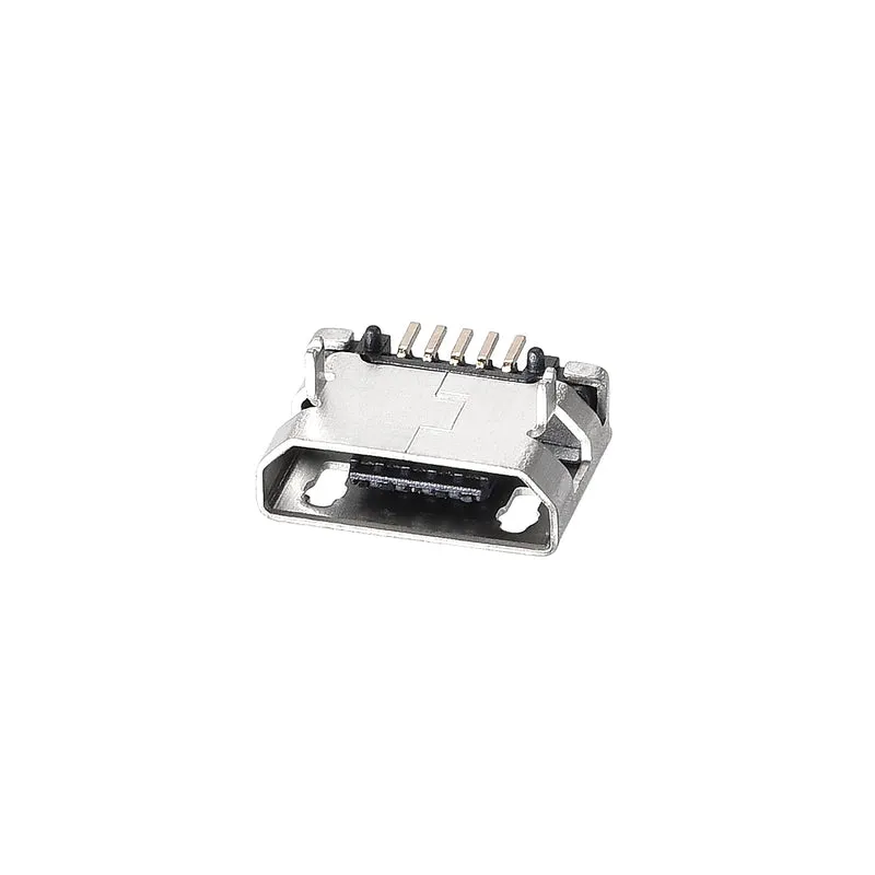 10PCS Micro USB Female Socket Connector, 5-Pin DIP 180 Degree, Repair Adapter