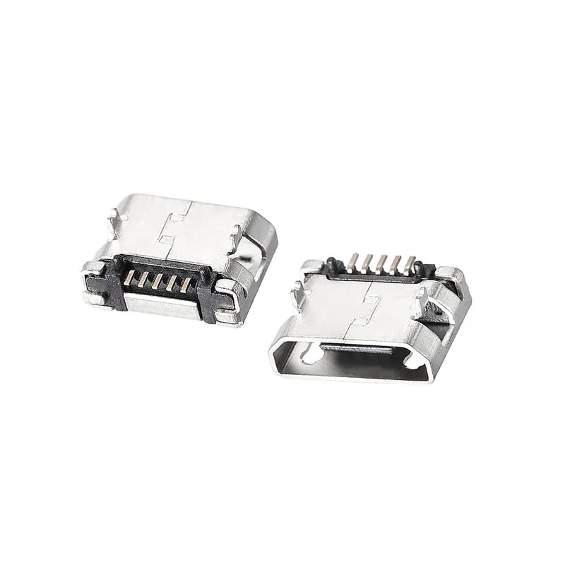 10X Micro USB Female Socket Connector , 5-Pin 180 Degree, Repair Adapter