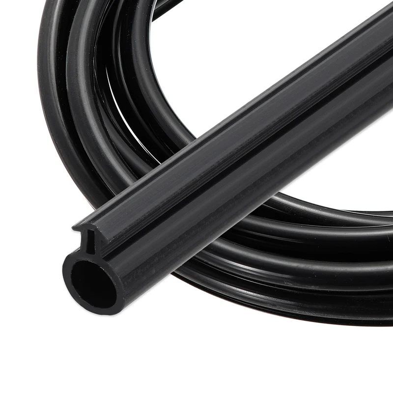Kerf Weather Stripping Seal Strip Silicone 5/16"Wide Bulb 3/16"Slot 13Ft Black