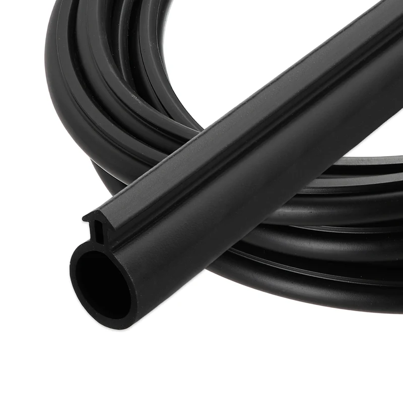 Kerf Weather Stripping Seal Strip TPE 3/8" Wide Bulb for 3/16" Slot 13Ft Black