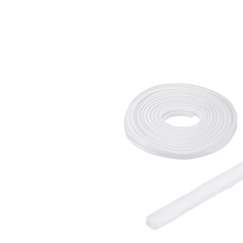 2Pcs Brush Weather Stripping 11/32"x3/16"x24.9Ft Self-Adhesive Seal Strip White
