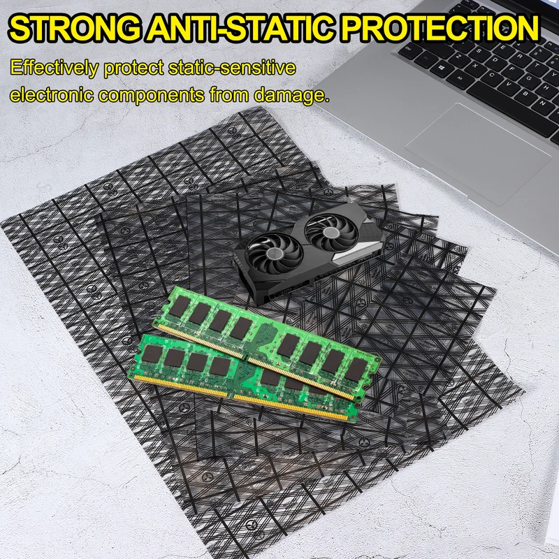 80pcs 7" x 10" Anti Static Bags PE Open Top ESD Shielding Antistatic Bag