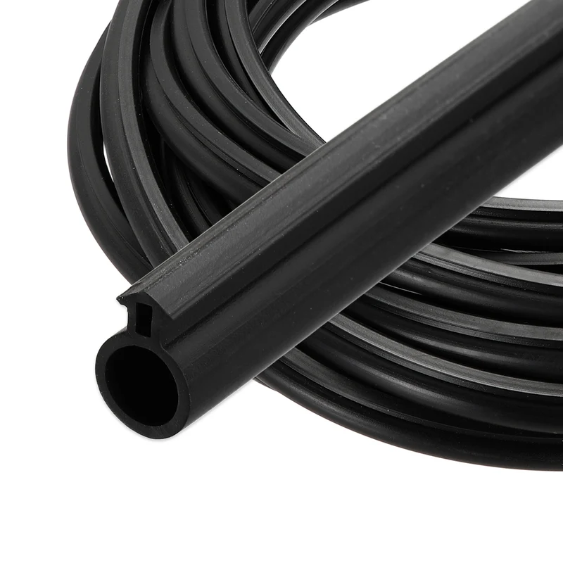 Kerf Weather Stripping Seal Strip TPE 9/32" Wide Bulb for 3/16" Slot 26Ft Black