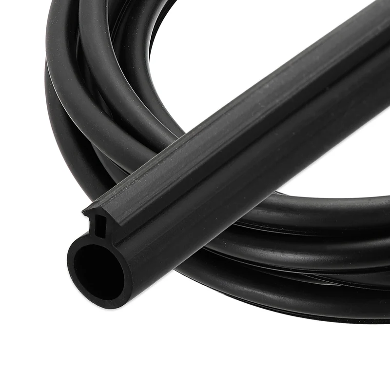 Kerf Weather Stripping Seal Strip TPE 9/32" Wide Bulb for 3/16" Slot 13Ft Black
