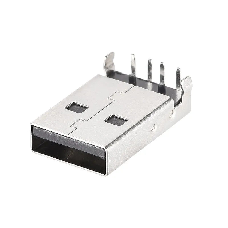 30X USB 2.0 Type A Male Socket Connector, 4-Pin DIP 90 Degree Repair Adapter