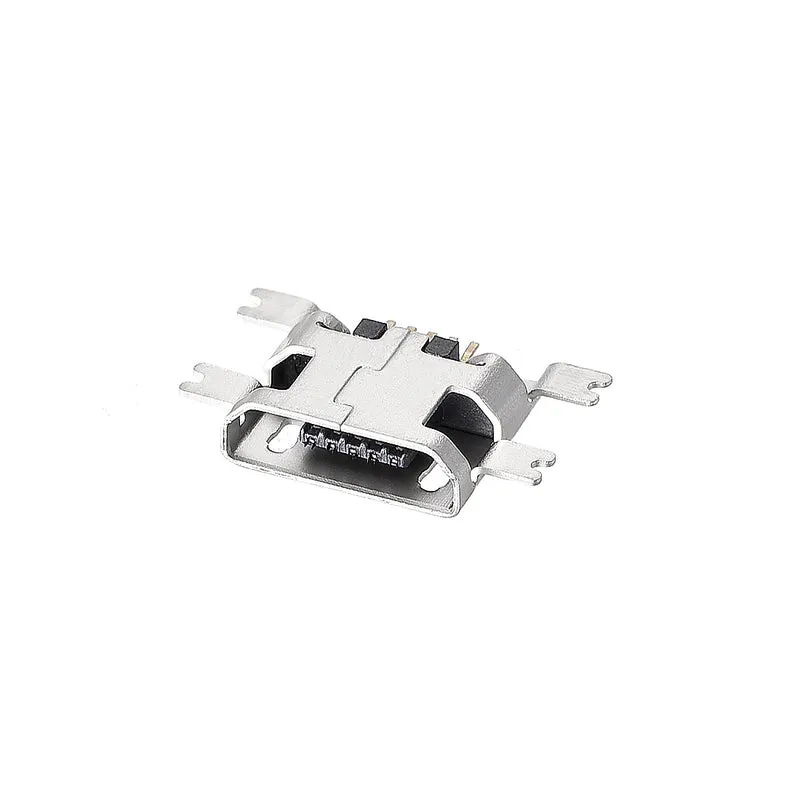 10 PCS Micro USB Female Socket Connector Jack Port, 5- Pin DIP 180 Degree, Replacement Adapter
