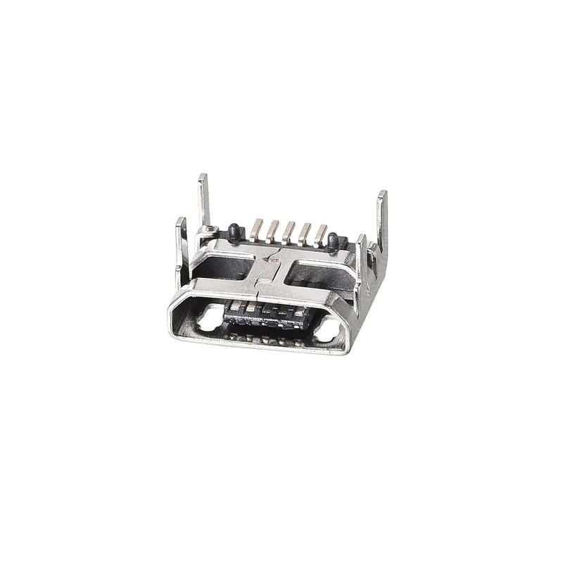 20PCS Micro USB Female Socket Connector Jack Port, 5-Pin DIP 180 Degree, Repair Replacement Adapter