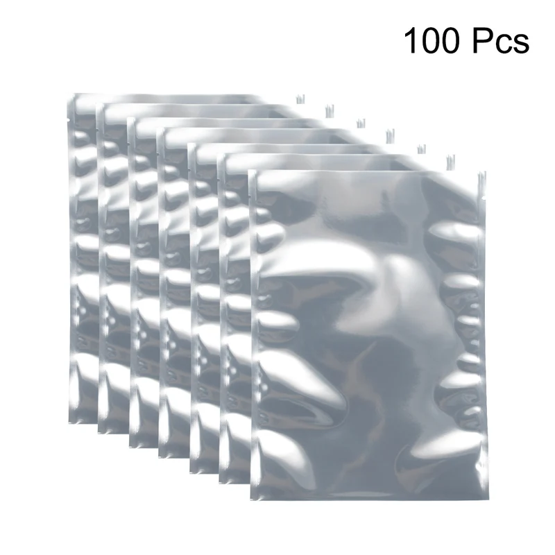 100 PCS Anti Static Bag Shield Shielding Bag, Flat Open Top, 7.1" x 9.8"
