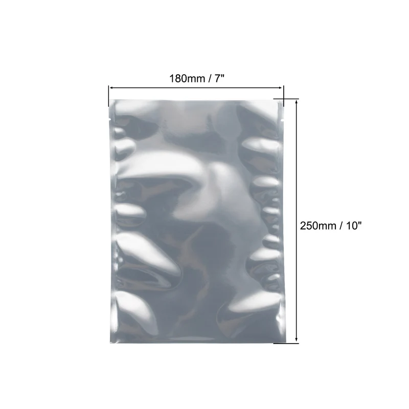 100 PCS Anti Static Bag Shield Shielding Bag, Flat Open Top, 7.1" x 9.8"