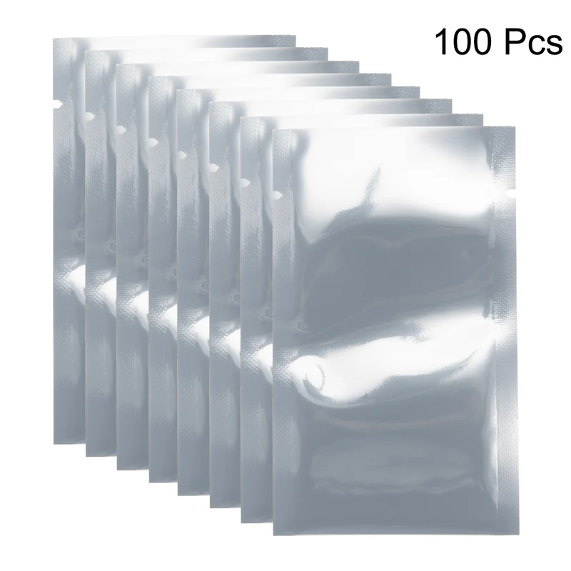 100 PCS Anti Static Bag Shield Shielding Bag, Flat Open Top, 2.4" x 3.9"