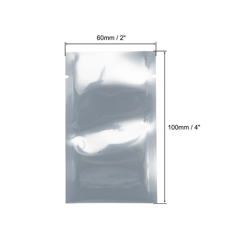 100 PCS Anti Static Bag Shield Shielding Bag, Flat Open Top, 2.4" x 3.9"