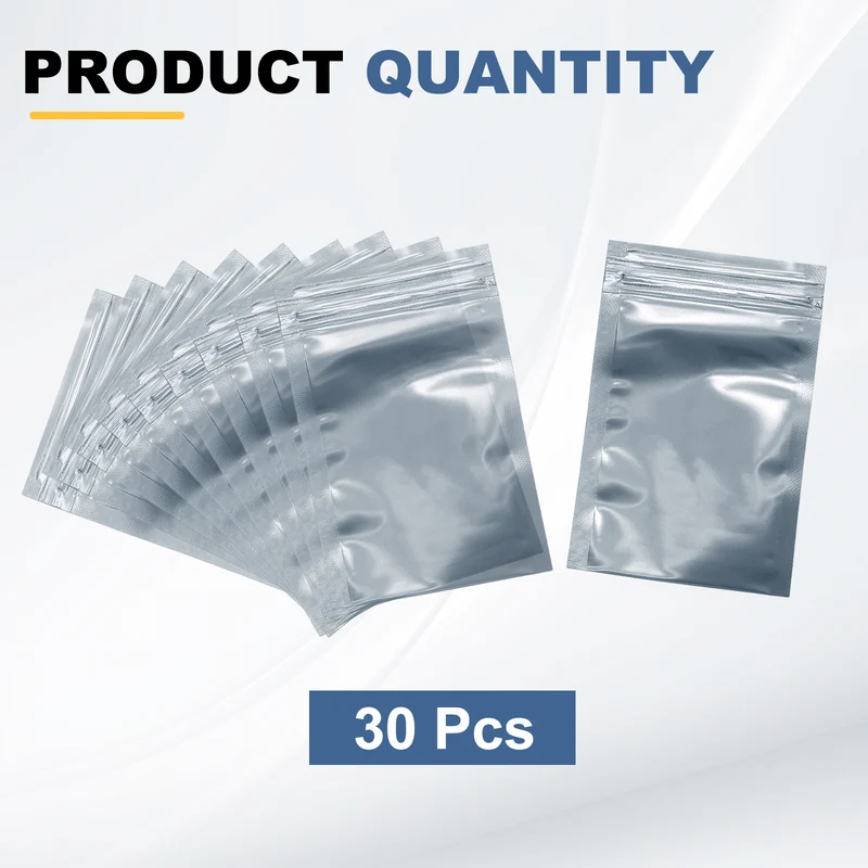 30pcs 4.7" x 2.8" Antistatic Bags Resealable ESD Shielding Bag