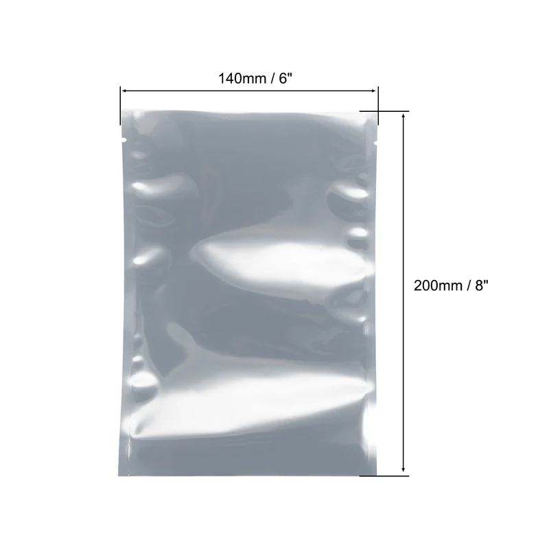 100 PCS Anti Static Bag Shield Shielding Bag, Flat Open Top, 5.5" x 7.9"