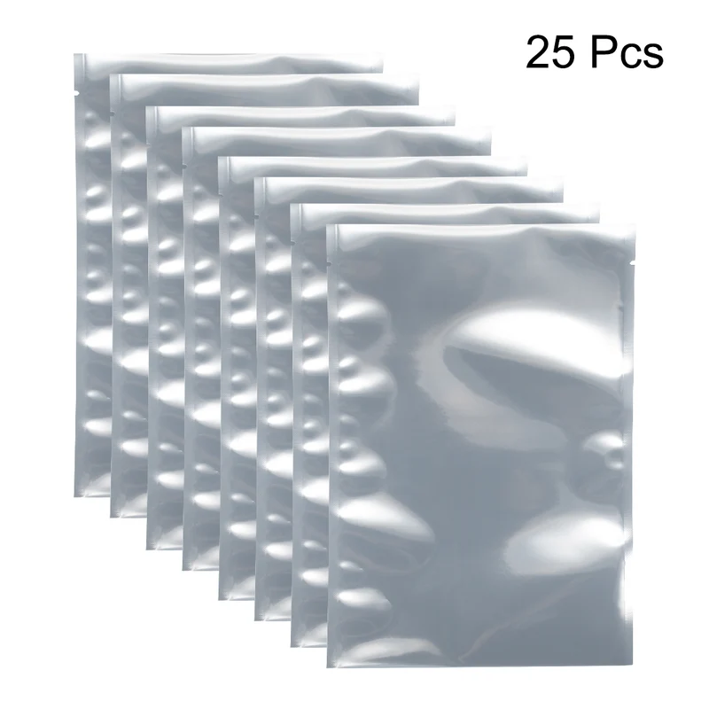 25 PCS Anti Static Bag Shield Shielding Bag, Flat Open Top, 6.3" x 9.1"
