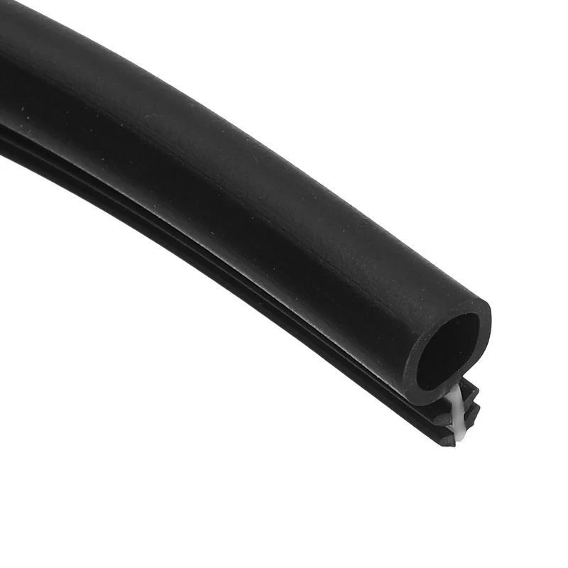 Window Weatherstrip Seal (17ft x 1/4") - Bulb Bubble Kerf Weatherstrip, Black