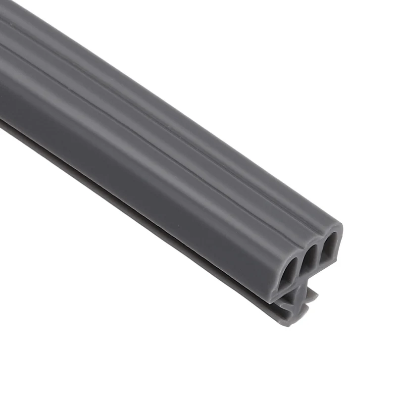 Kerf Weather Stripping Seal Strip (16.4ft x 11/32") - Three Door Kerf, Gray