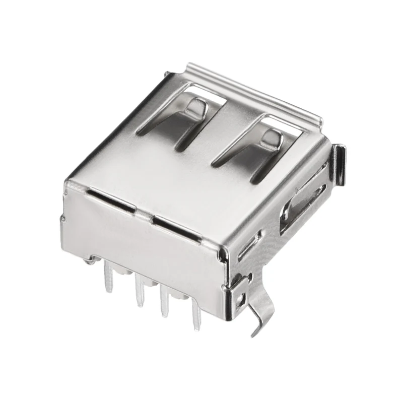 PCB USB Connector Type-A 2.0 Female Jack 90 Degree Horizontal Insert 20pcs