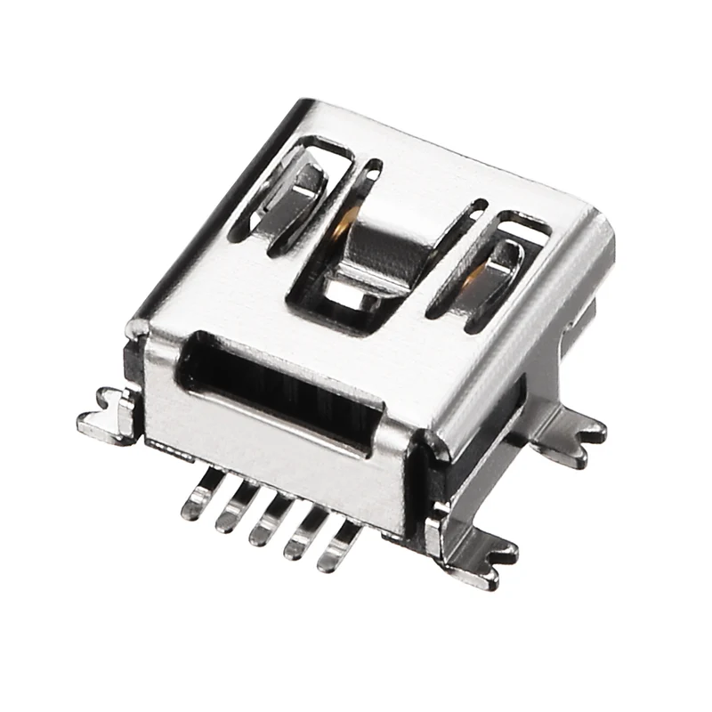 Mini USB PCB Connector Type-B 5P Female SMT Surface Mounted Short Body 10Pcs