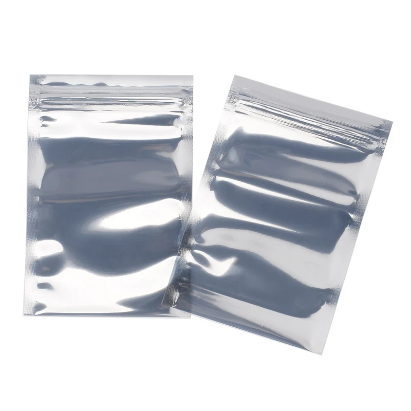 100Pcs 3.2"x4.7"/80x120mm Anti-Static Zip Lock Shielding Bag for HDD And Electronic Device