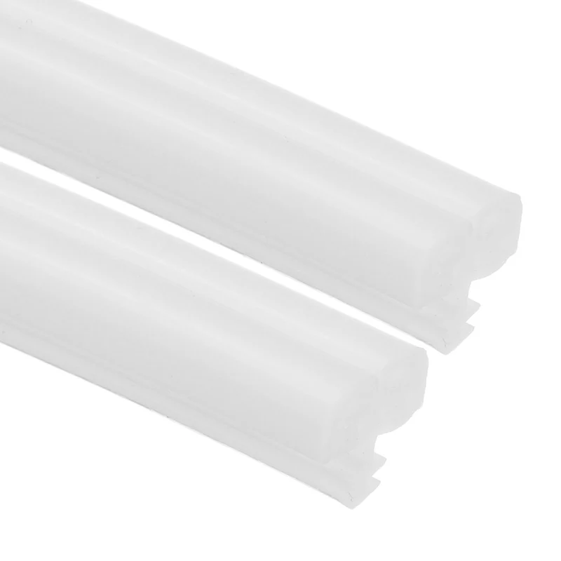 Kerf Weather Stripping Seal Strip (16.4ft x 11/32") - 2Pcs B Shape Kerf, White
