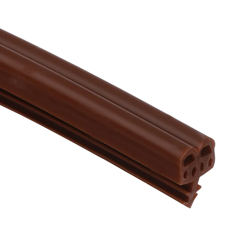 Kerf Weather Stripping Seal Strip (16.4ft x 11/32") - B Shape Kerf, Brown