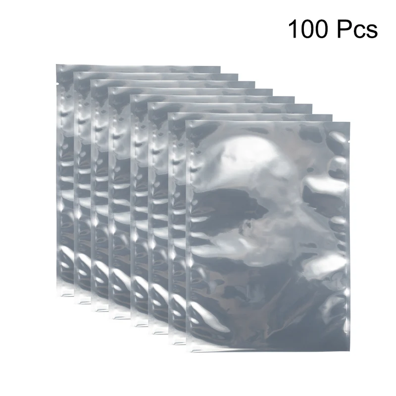 100 PCS Anti Static Bag Shield Shielding Bag, Flat Open Top, 7.5" x 10.6"