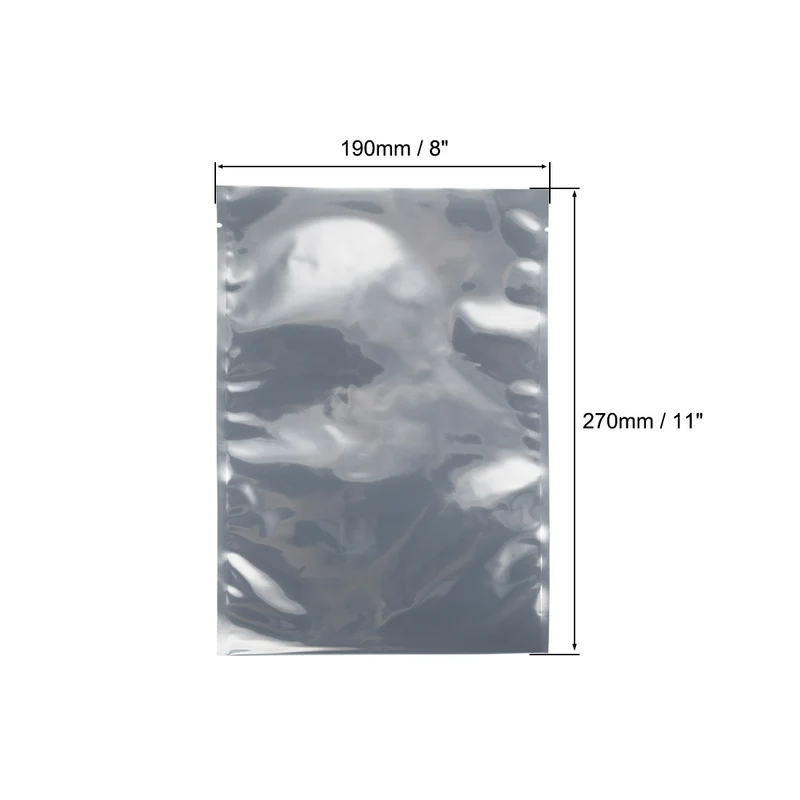 100 PCS Anti Static Bag Shield Shielding Bag, Flat Open Top, 7.5" x 10.6"