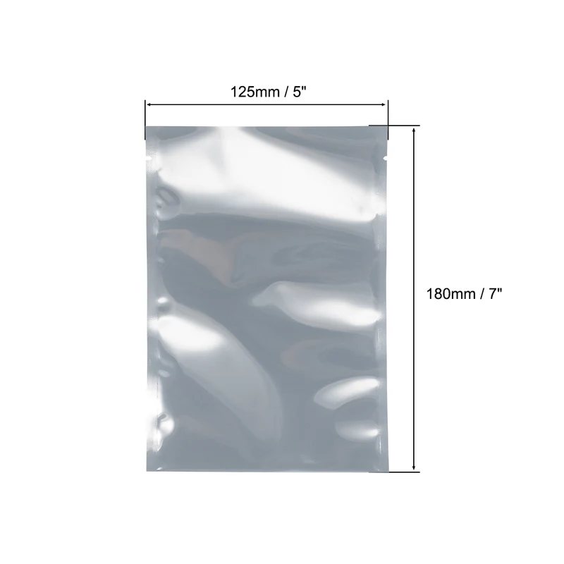 100 PCS Anti Static Bag Shield Shielding Bag, Flat Open Top, 4.9" x 7.1"