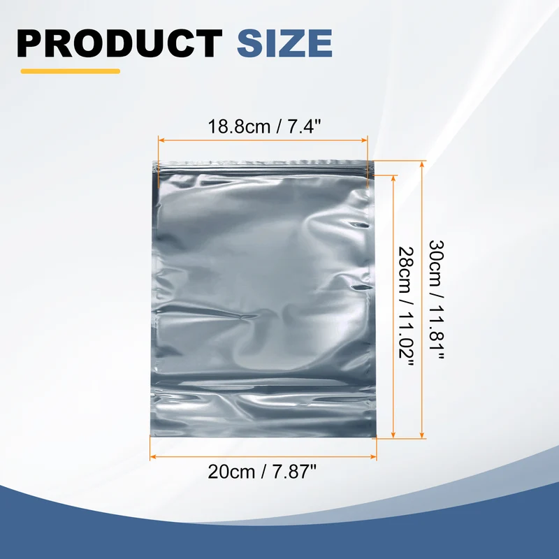 30pcs 11.8" x 7.9" Antistatic Bags Resealable ESD Shielding Bag