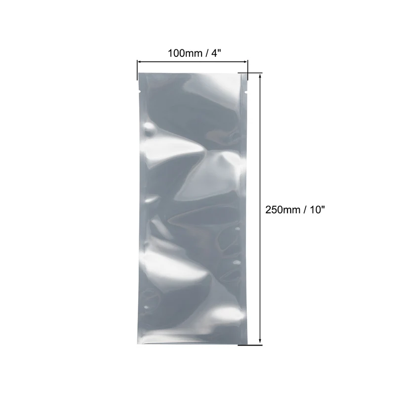 100 PCS Anti Static Bag Shield Shielding Bag, Flat Open Top, 3.9" x 9.8"