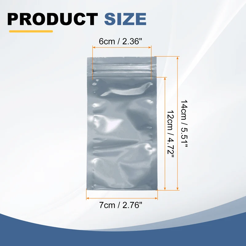 30pcs 5.5" x 2.8" Antistatic Bags Resealable ESD Shielding Bag