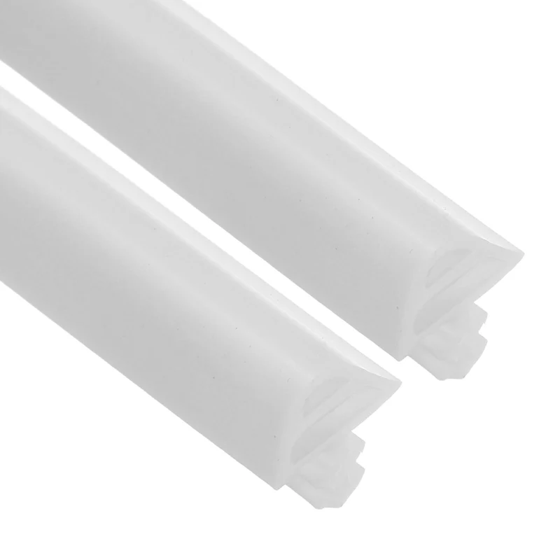 Kerf Weather Stripping Seal Strip(16.4ft x 11/32") - 2Pcs D Triangle Kerf, White