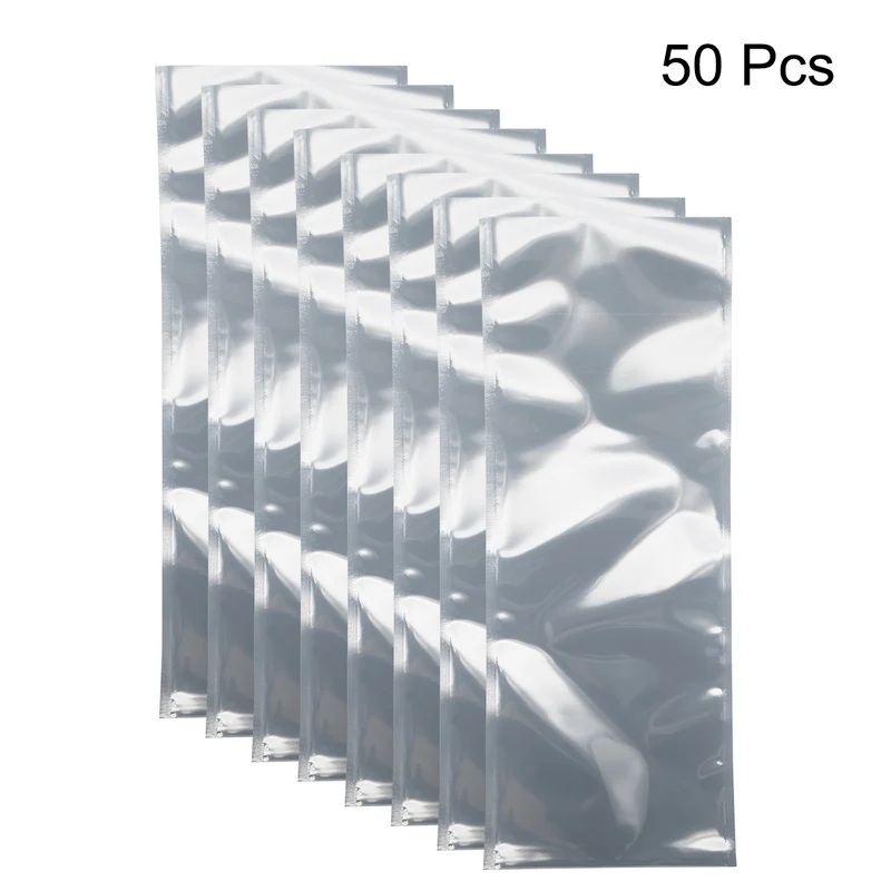 50 PCS Anti Static Bag Shield Shielding Bag, Flat Open Top, 4.7" x 12.2"