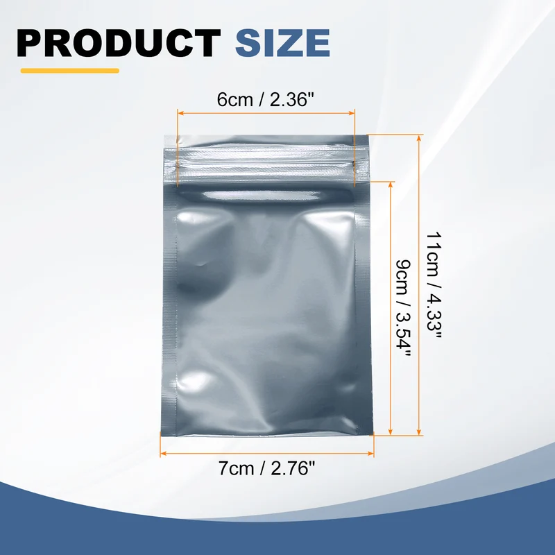30pcs 4.3" x 2.8" Antistatic Bags Resealable ESD Shielding Bag