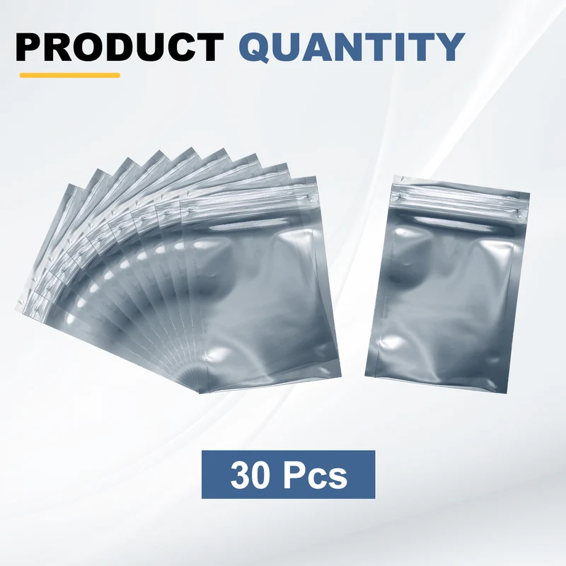 30pcs 4.3" x 2.8" Antistatic Bags Resealable ESD Shielding Bag