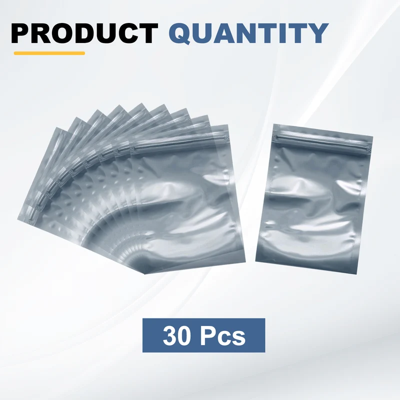30pcs 5.9" x 3.9" Antistatic Bags Resealable ESD Shielding Bag