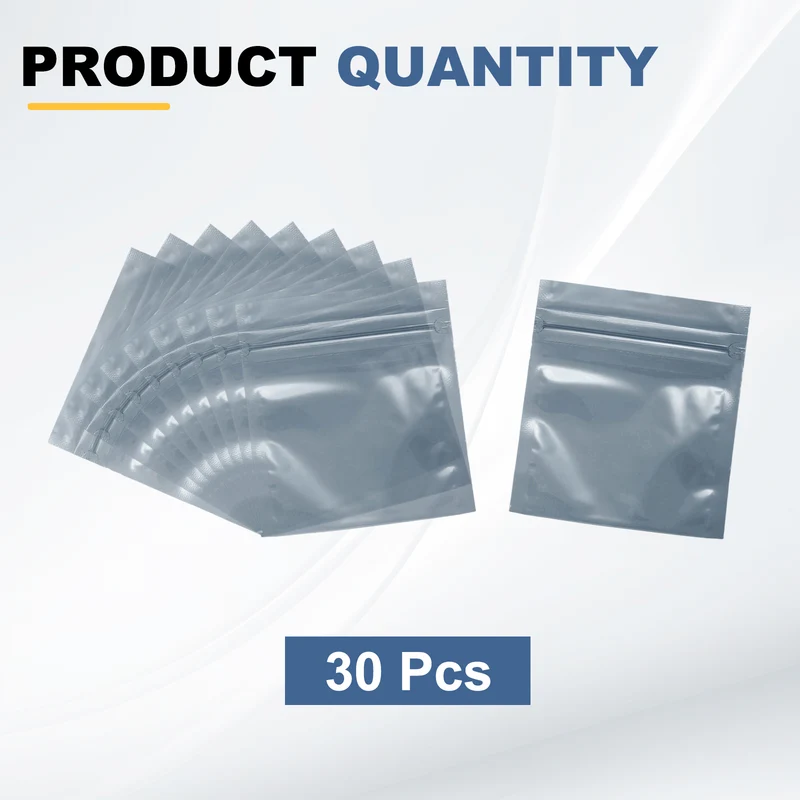 30pcs 3.5" x 3.1" Antistatic Bags Resealable ESD Shielding Bag
