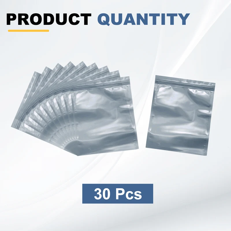 30pcs 7.9" x 5.9" Antistatic Bags Resealable ESD Shielding Bag