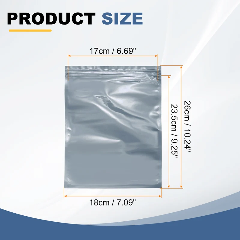 30pcs 10.2" x 7.1" Antistatic Bags Resealable ESD Shielding Bag