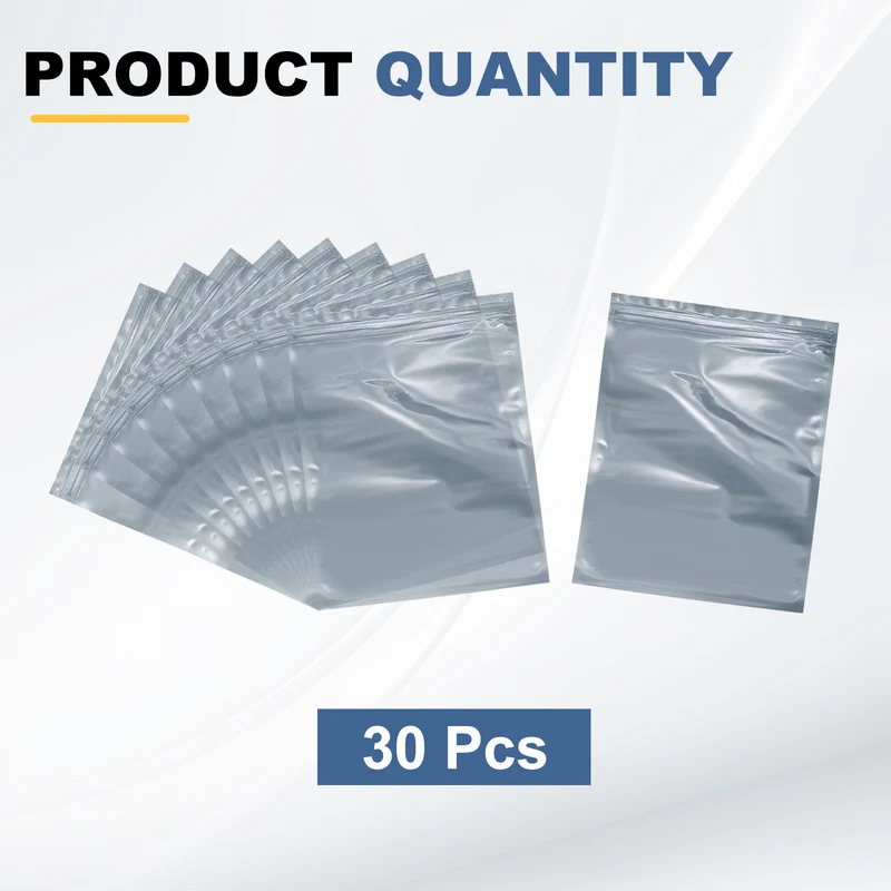 30pcs 10.2" x 7.1" Antistatic Bags Resealable ESD Shielding Bag