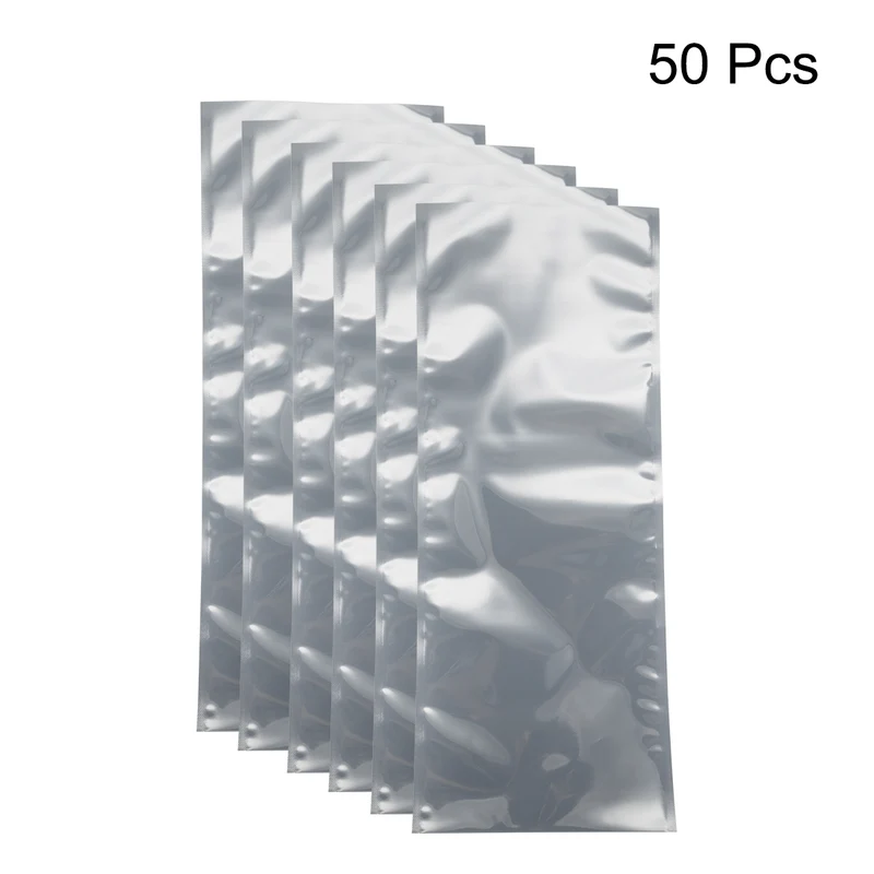 50 PCS Anti Static Bag Shield Shielding Bag, Flat Open Top, 6.3" x 15.7"