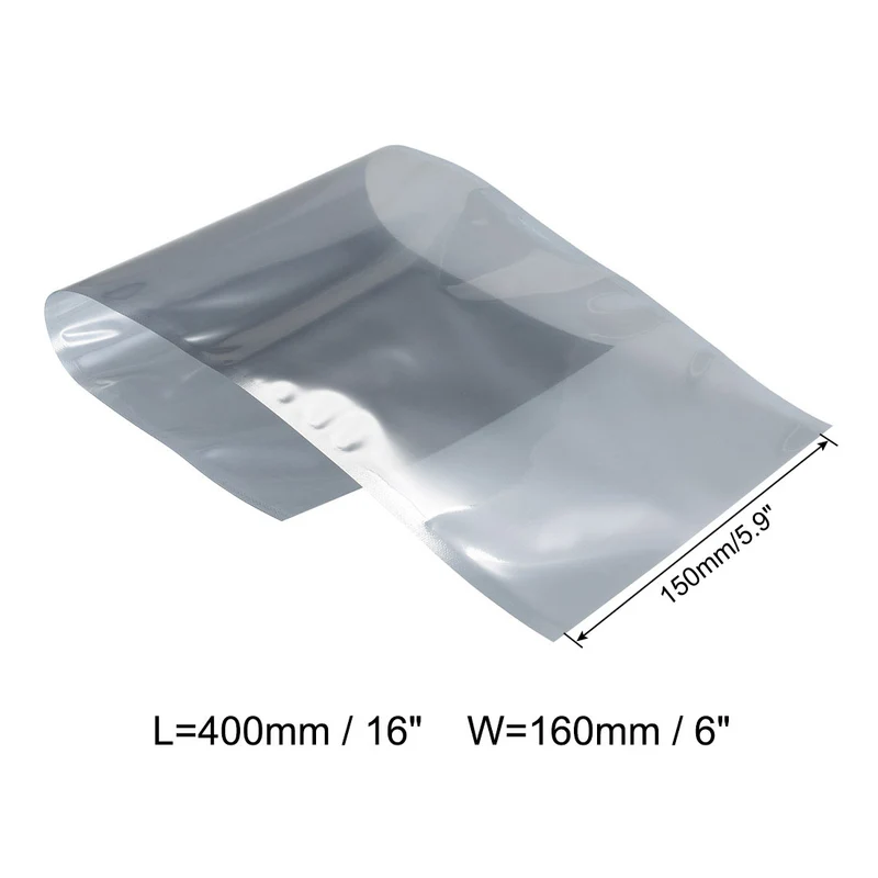 50 PCS Anti Static Bag Shield Shielding Bag, Flat Open Top, 6.3" x 15.7"