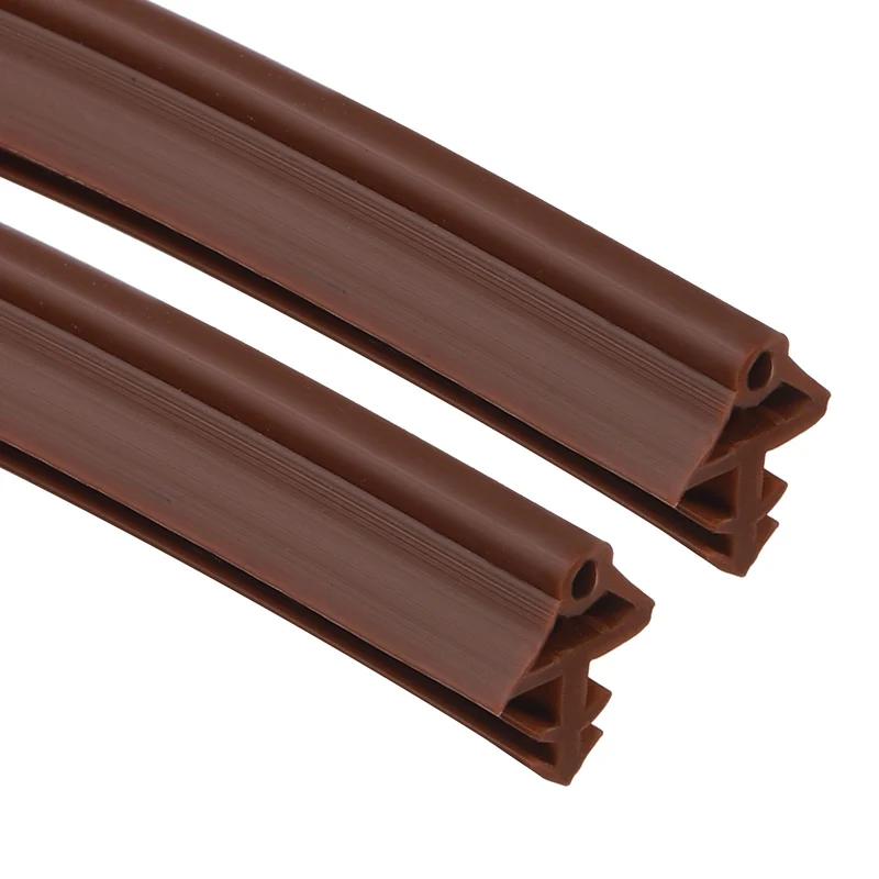 Kerf Weather Stripping Seal Strip (16.4ft x 11/32") - 2Pcs Tree Kerf, Brown