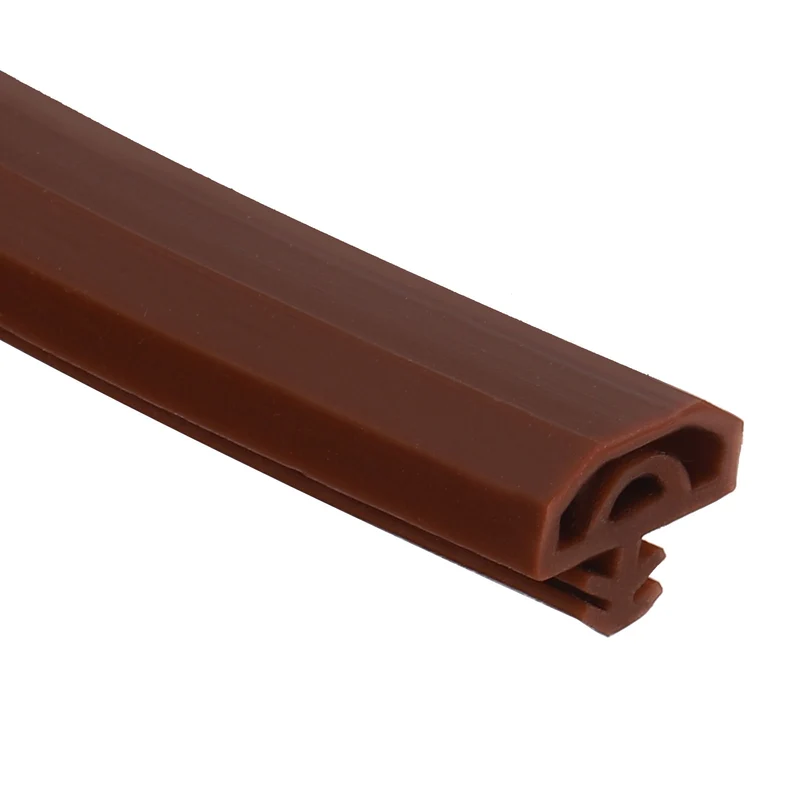 Kerf Weather Stripping Seal Strip (16.4ft x 3/8") - Double D Kerf, Brown