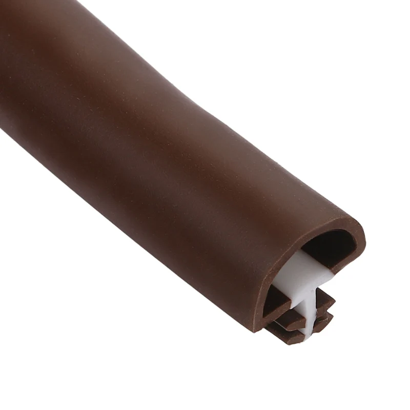 Kerf Weather Stripping Seal Strip, 16.4ft x 3/8" - Weatherstrip Seal, Brown