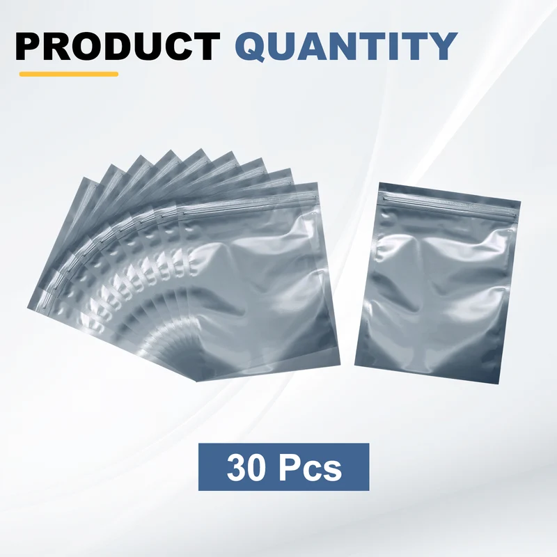 30pcs 7.1" x 5.1" Antistatic Bags Resealable ESD Shielding Bag