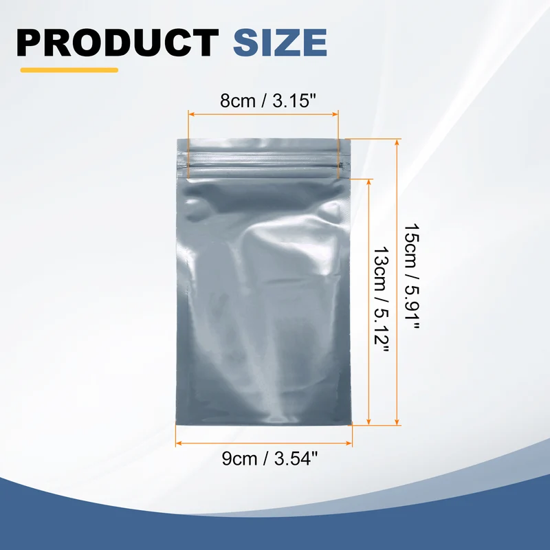 50pcs 5.9" x 3.5" Antistatic Bags Resealable ESD Shielding Bag